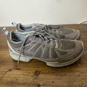 Ecco Biom Performance Train Women Size 7.5 Brown Athletic Shoes Lace Up Low Top
